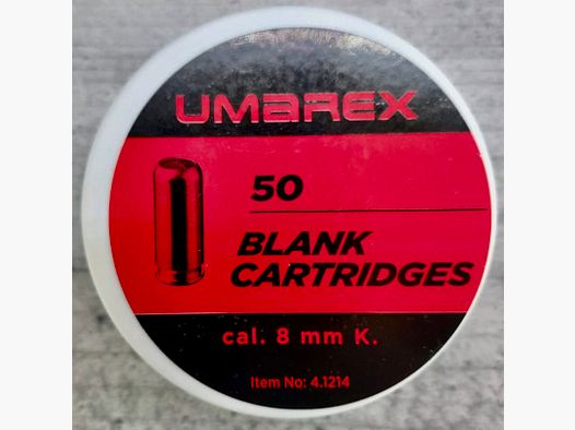 Umarex 4.1214 Walther 8mm PAK Blank Cartridges Platzpatronen Pyro