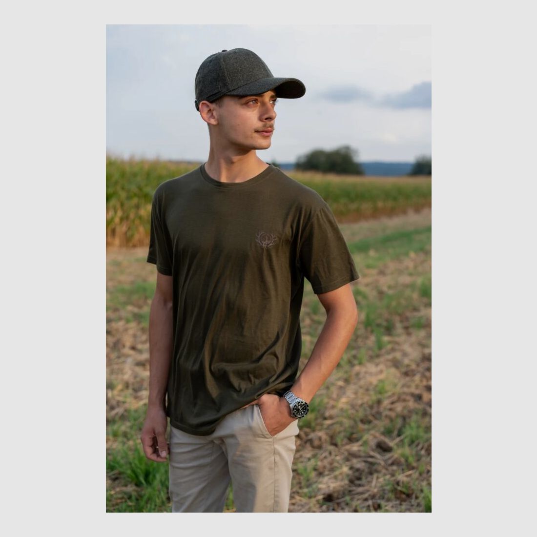 Ostermayer Jagd Merino T-Shirt Herren - 100% Merino
