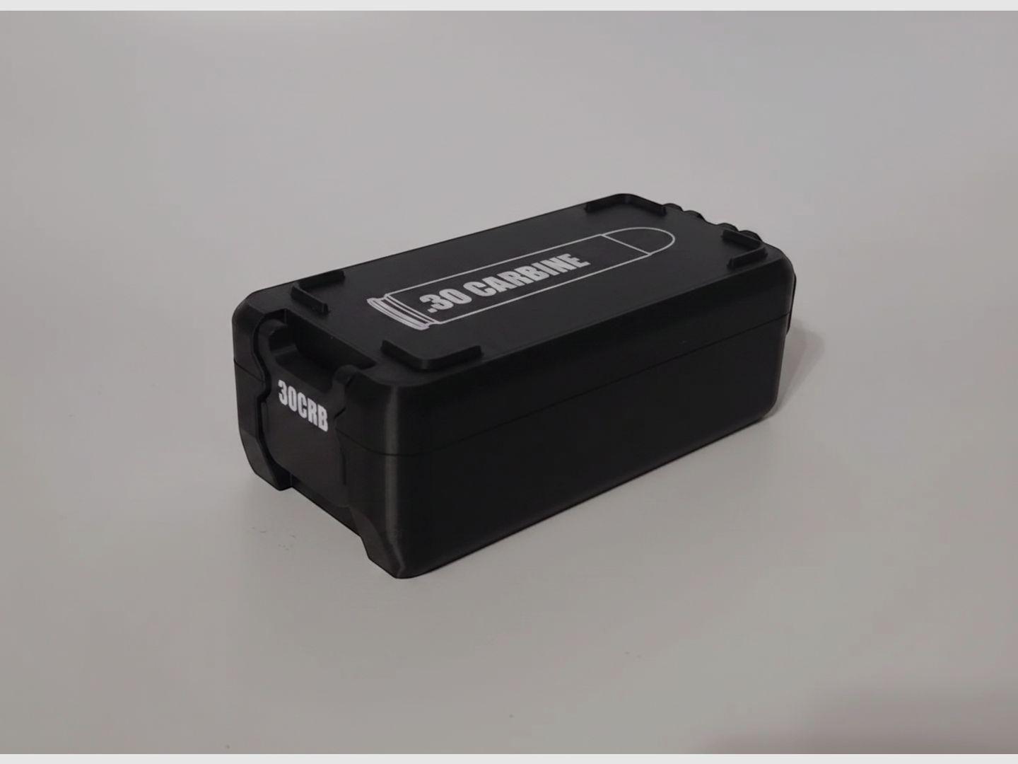 Filamelt Munitionsbox / 30 Carbine / 'Klapp- / Rastdeckel' / Patronenbox, Ammo Box