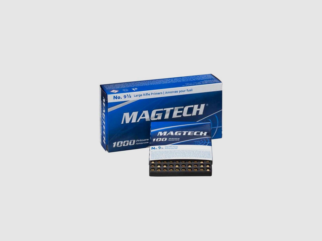 100 AMORCES MAGTECH LARGE RIFFLE N°9½
