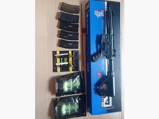 Fusil Airsoft G&G GC16 SR CQB 0,5J avec accessoires