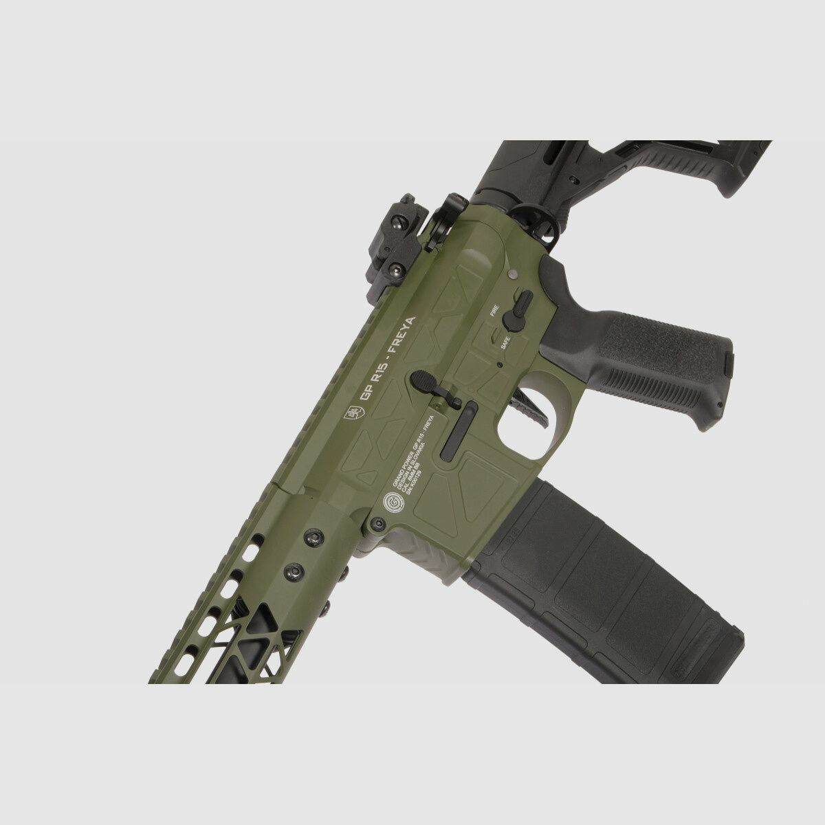 GP R15 FREYA Skeleton 13" gen.2 Mlok FREYA ALPHA Oliv S-AEG Frei ab 18 Jahren | Delta Armory