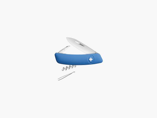 Schweizer Taschenmesser Swiza D01, blau 7,5 cm