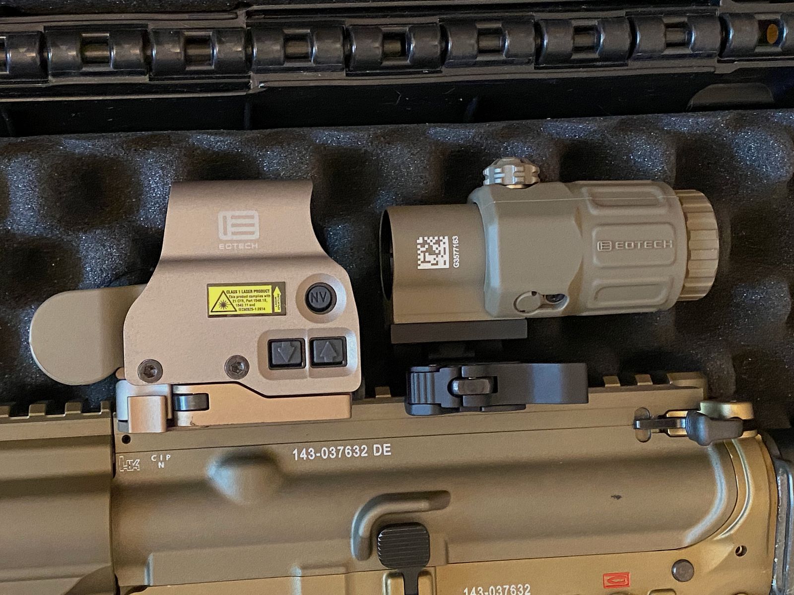 H&K MR223 A3 Slimline HKey in RAL8000 + EOTECH Set
