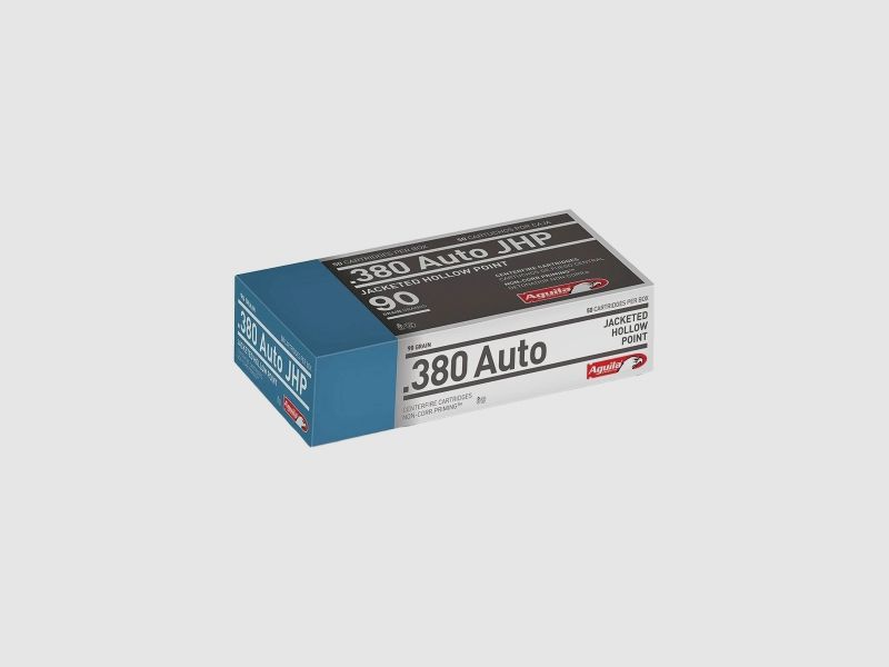 Aguila Standard .380 ACP 90GR JHP 50 Patronen