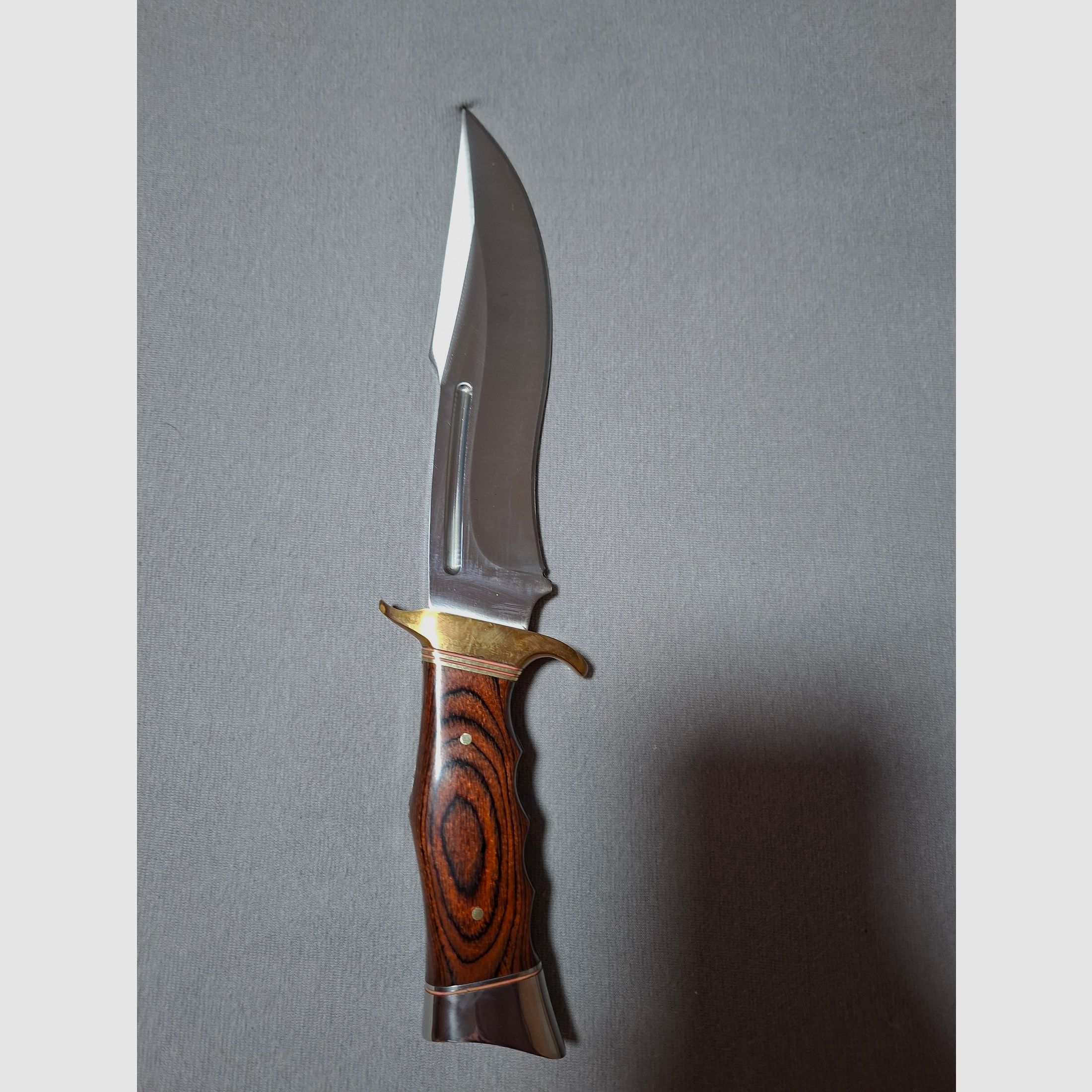 Columbia Bowie-/Outdoormes met houten handvat & schede