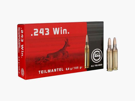 Cartouches de fusil Geco .243 Win.