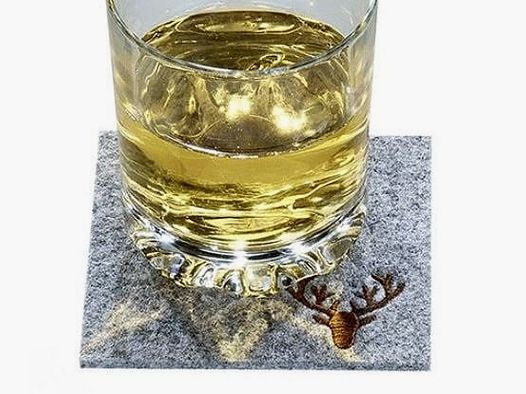 Gilde feutre sous-verre cerf
