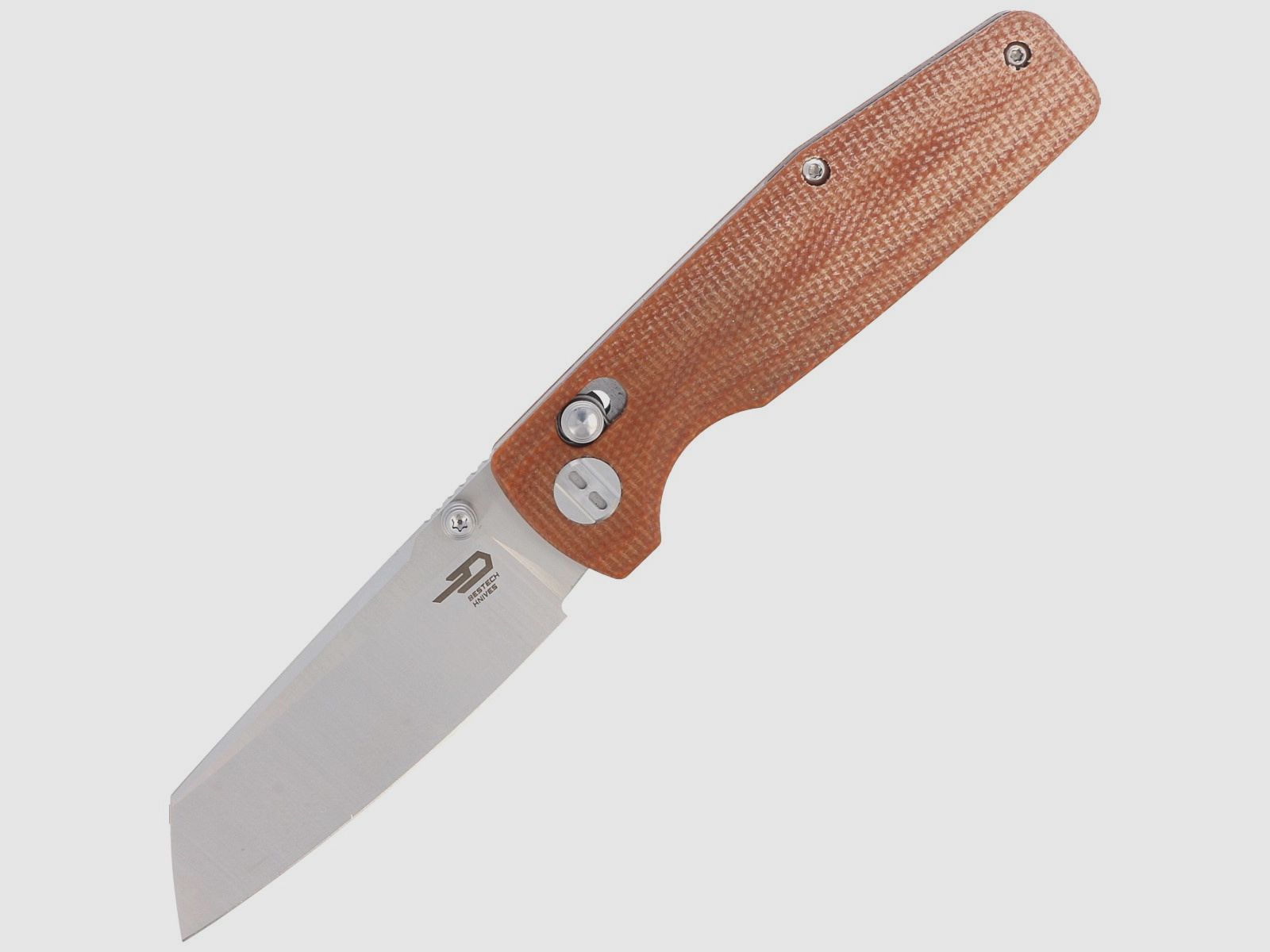 Nóż składany Bestech Slasher Natural Micarta, Satin D2 (BG43D)