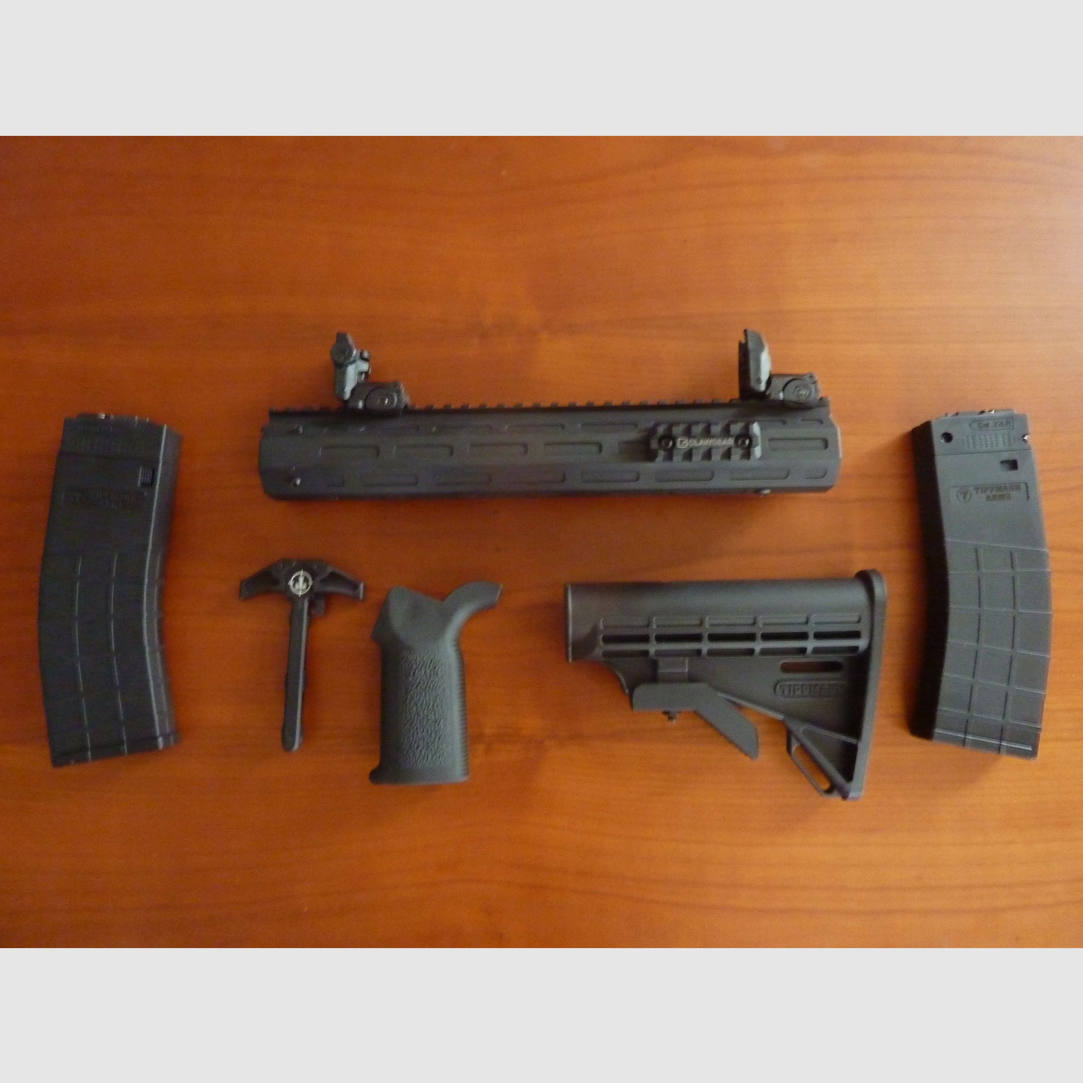 Tippmann Arms M4-22 handguard 12", charging handle and two 25 round magazines