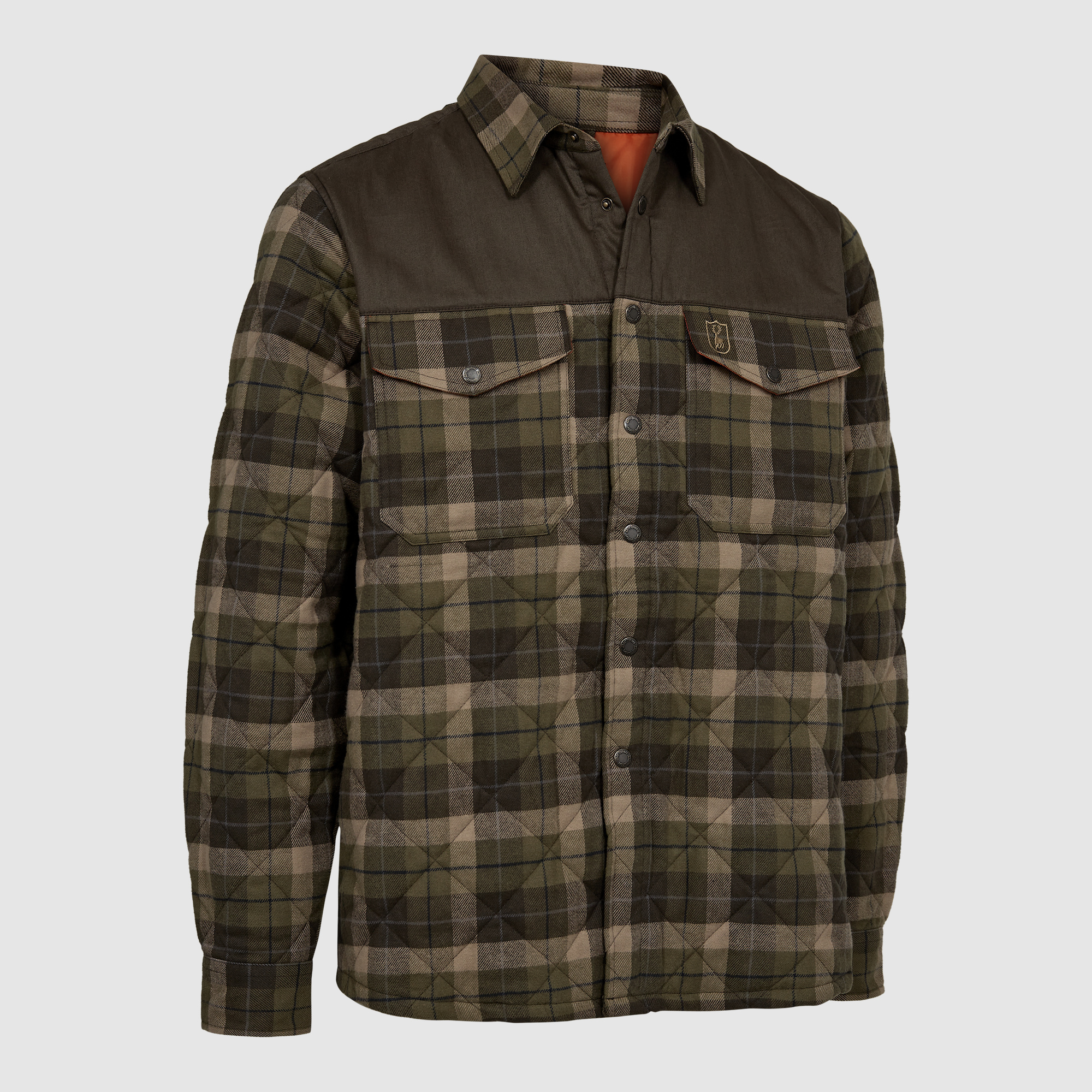 Deerhunter Elbert Padded Hemdjacke Herren Green Check L