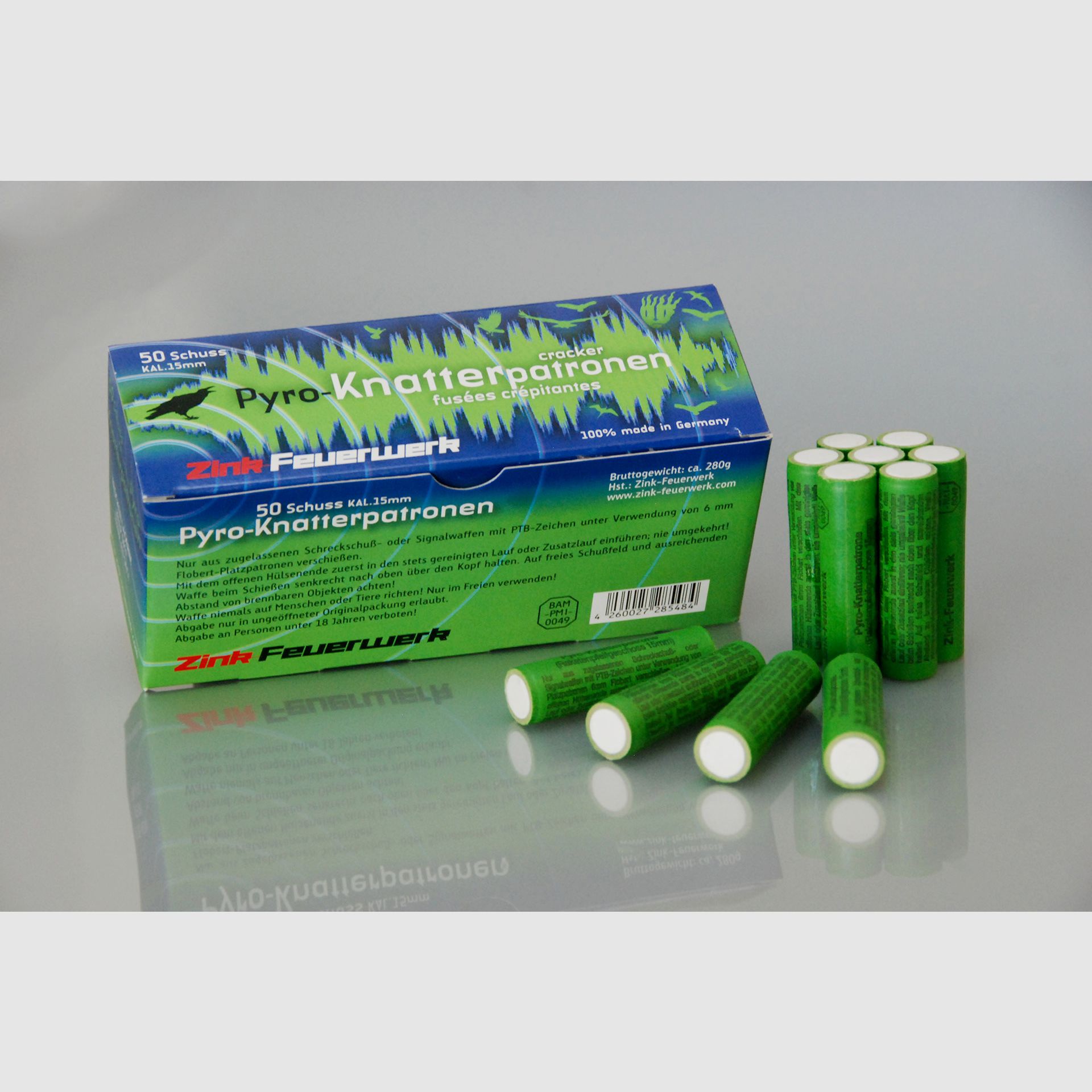 Pyro crackling cartridges 15 mm 50 pcs.