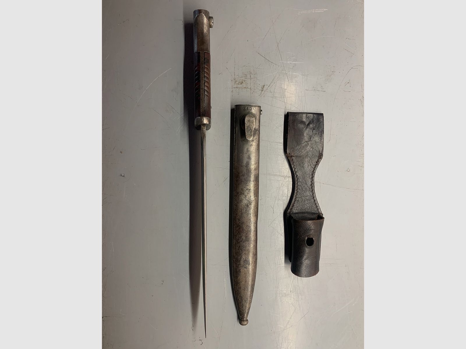 German K98 Bayonet S84/98 III model – 44 ffc – matching numbers – Wehrmacht 1944