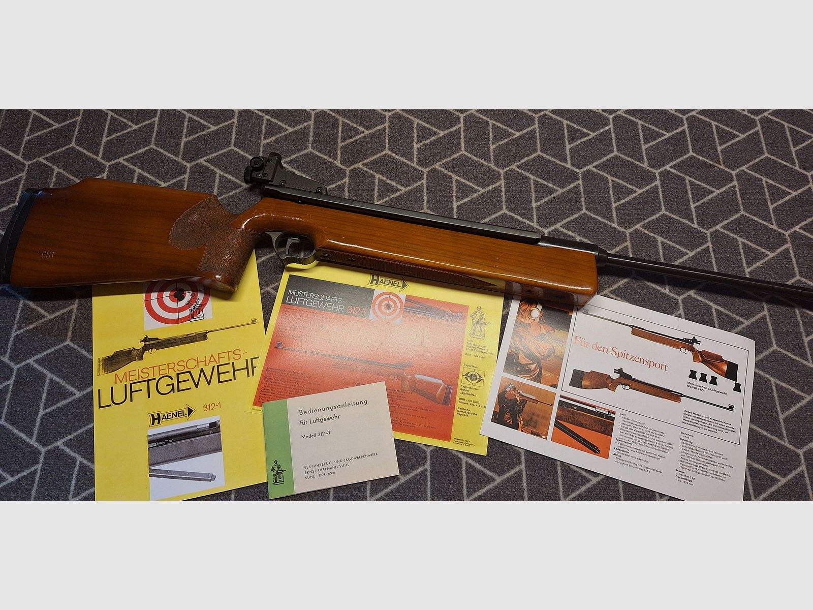 Haenel Suhl Model 312 Side Lever GST stamped!