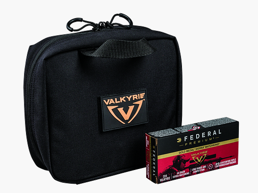 Federal Büchsenmunition Gold Medal .224 Valkyrie 5,80g Sierra Matchking Boat Tail Hollow Point BAG 8