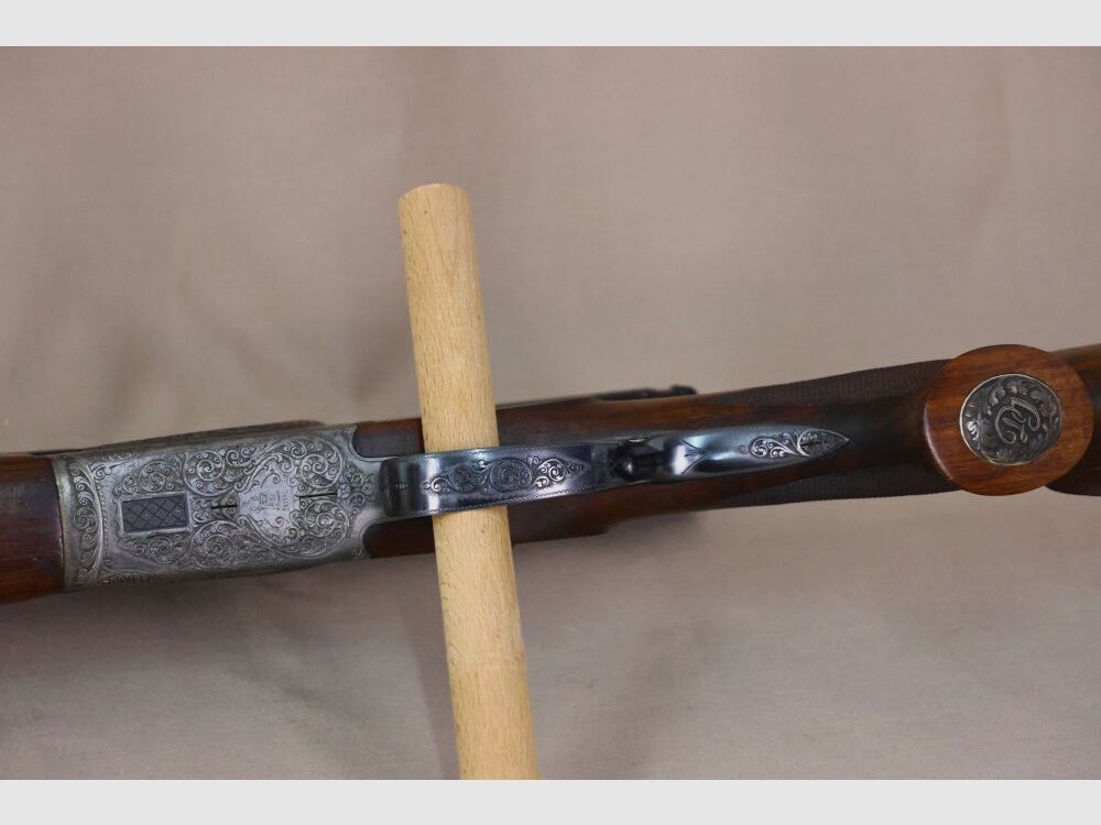 Merkel double-barreled shotgun with side locks // left-handed stock // DBL