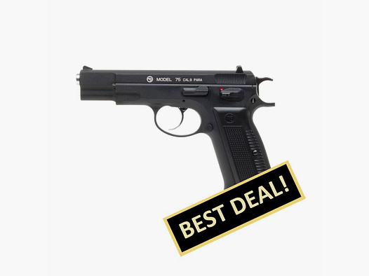 CZ 75 Schwarz 4,5mm BB Druckluft Co2 BlowBack