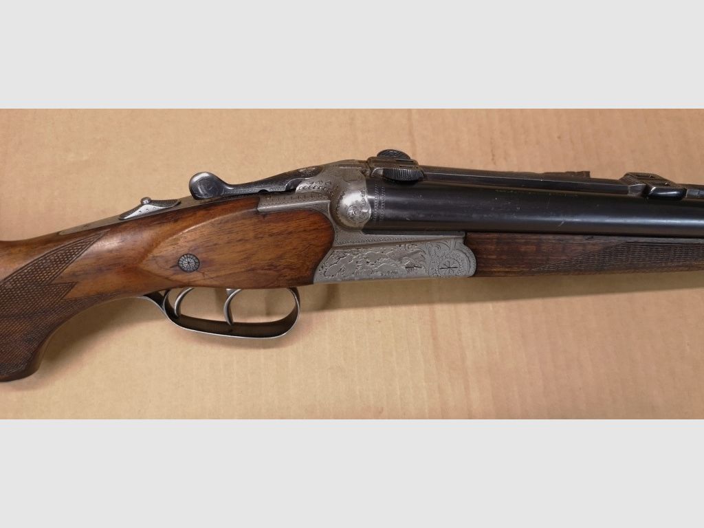 Wiertnica Merkel 8x57 JRS 16/70 16/70 z montażem Suhler i lunetą Zeiss