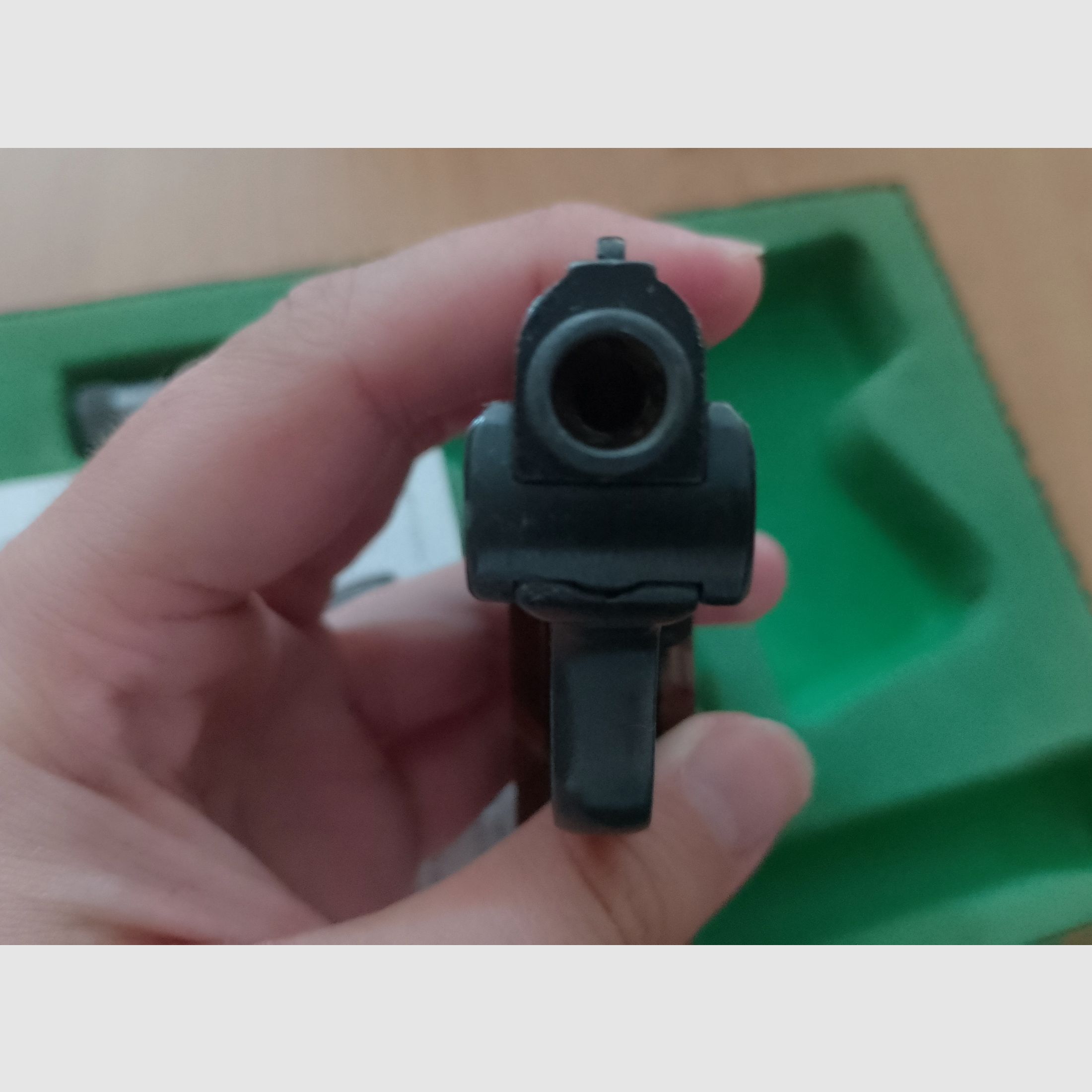 Alte Rhöner SM 15 Kal. 8 mm Knall im PTB 83/2 mit Verpackung!