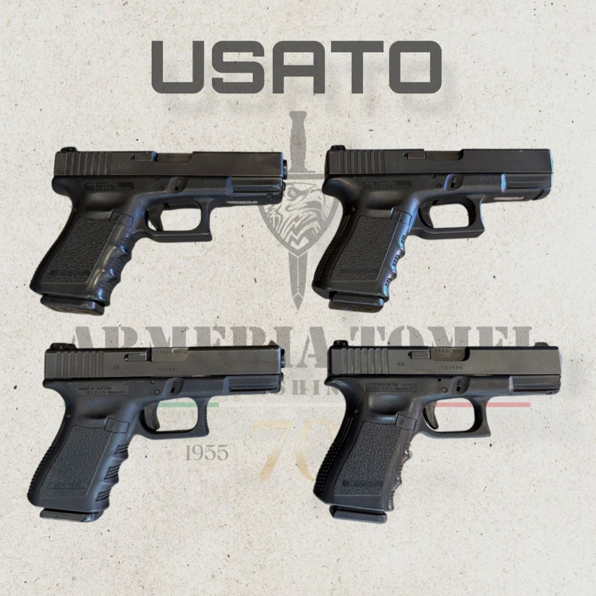 GEBRAUCHT – PISTOLE – GLOCK MOD. 23 Kal. 40 S&W (4 STÜCK VERFÜGBAR), Bild 2 von 4