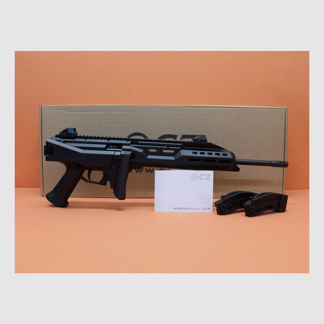 CZUB Ha.Büchse .22lr CZUB CZ SCORPION EVO3 S1 CARBINE COMP 16" Lauf/ M-LOK/ Klappschaft