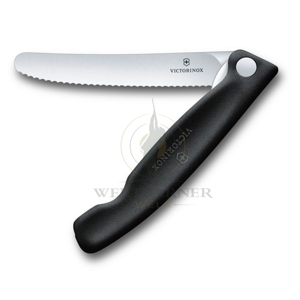 Victorinox Swiss Classic Picknick Messer 11cm Wellen schwarz