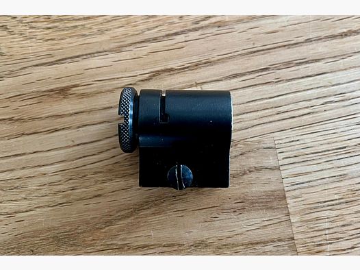 Supporto per mirino Haenel Suhl M150 con vite per mirino e vite di serraggio originale DDR