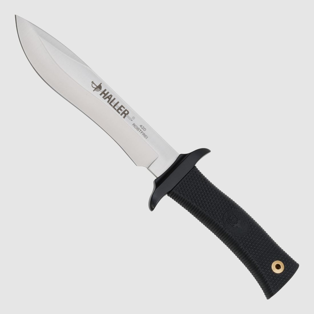 Messer schwarzer rutschfester Griff von Muela fr Haller