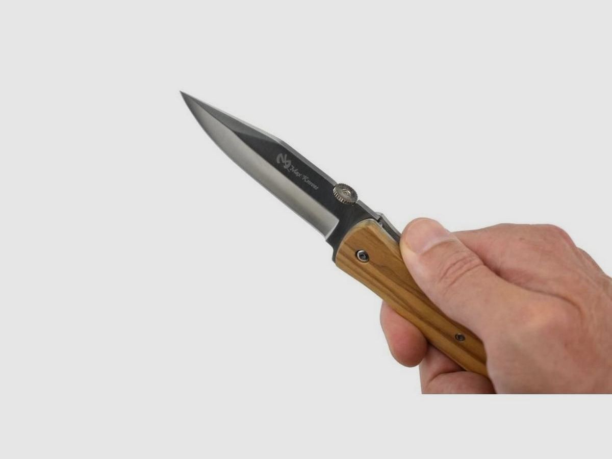 Max Knives 16 OL Framelock coltello da tasca con manico in legno d'olivo, immagine 10 di 18
