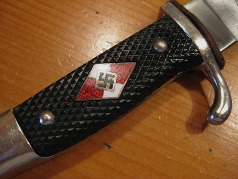 Fahrtenmesser HJ mit Devise aus Wk2 (Original Eickhorn Solingen)