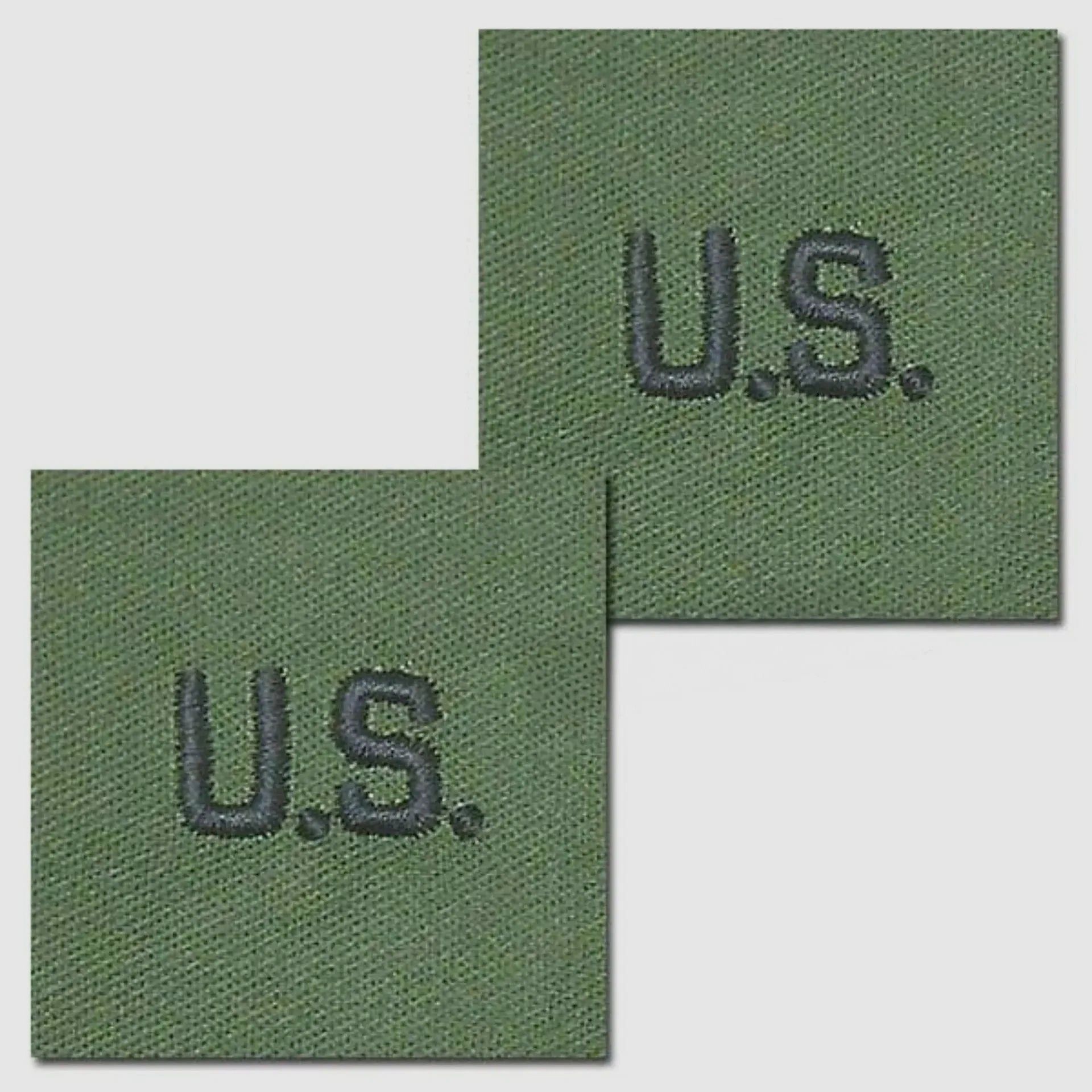 Unbekannt Abzeichen US Letters oliv Textil