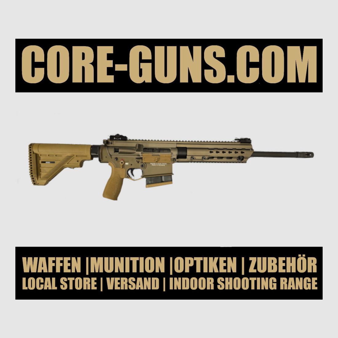 Heckler & Koch HK Selbstladebüchse MR 308 A3 sand Kaliber 308Win 16,5" HK MR308 sofort verfügbar