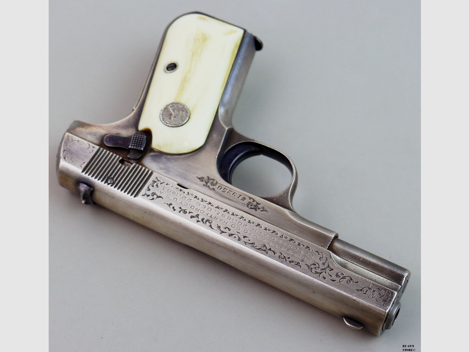 Pistolet Colt model 1903 Pocket Hammerless kal. 7,65 mm mat. 419250, zdjęcie 5 z 11