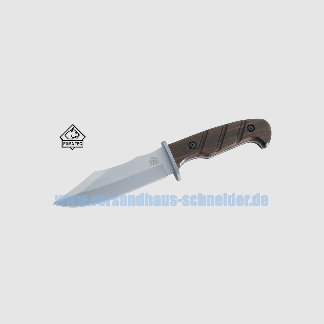 Puma TEC GĂĽrtelmesser, Stahl 420, Drop Point Klinge, Sandelholz, Scheide (P18)