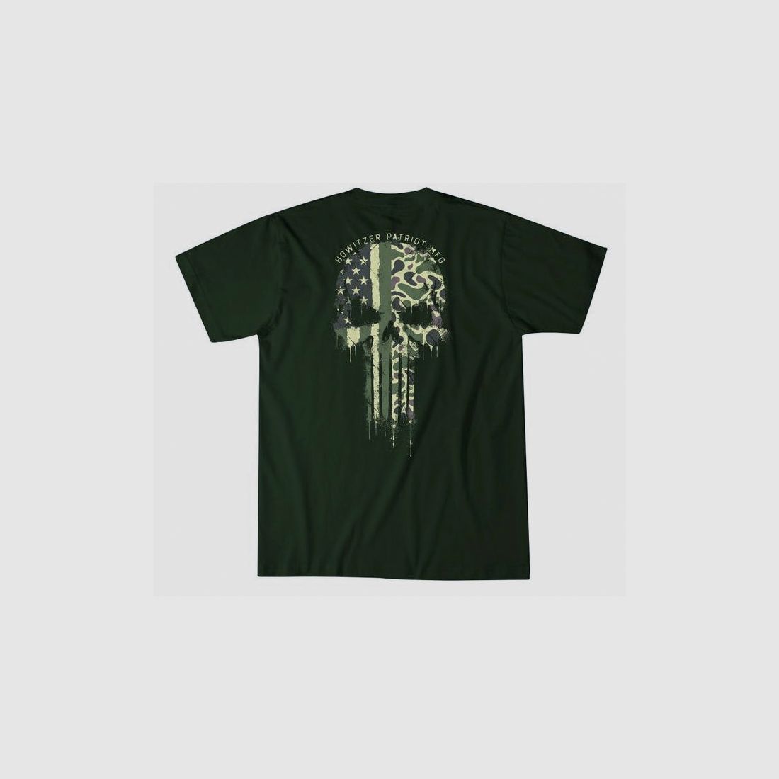 T-Shirt DONT TREAD SKULL, forest green, image 1 of 3