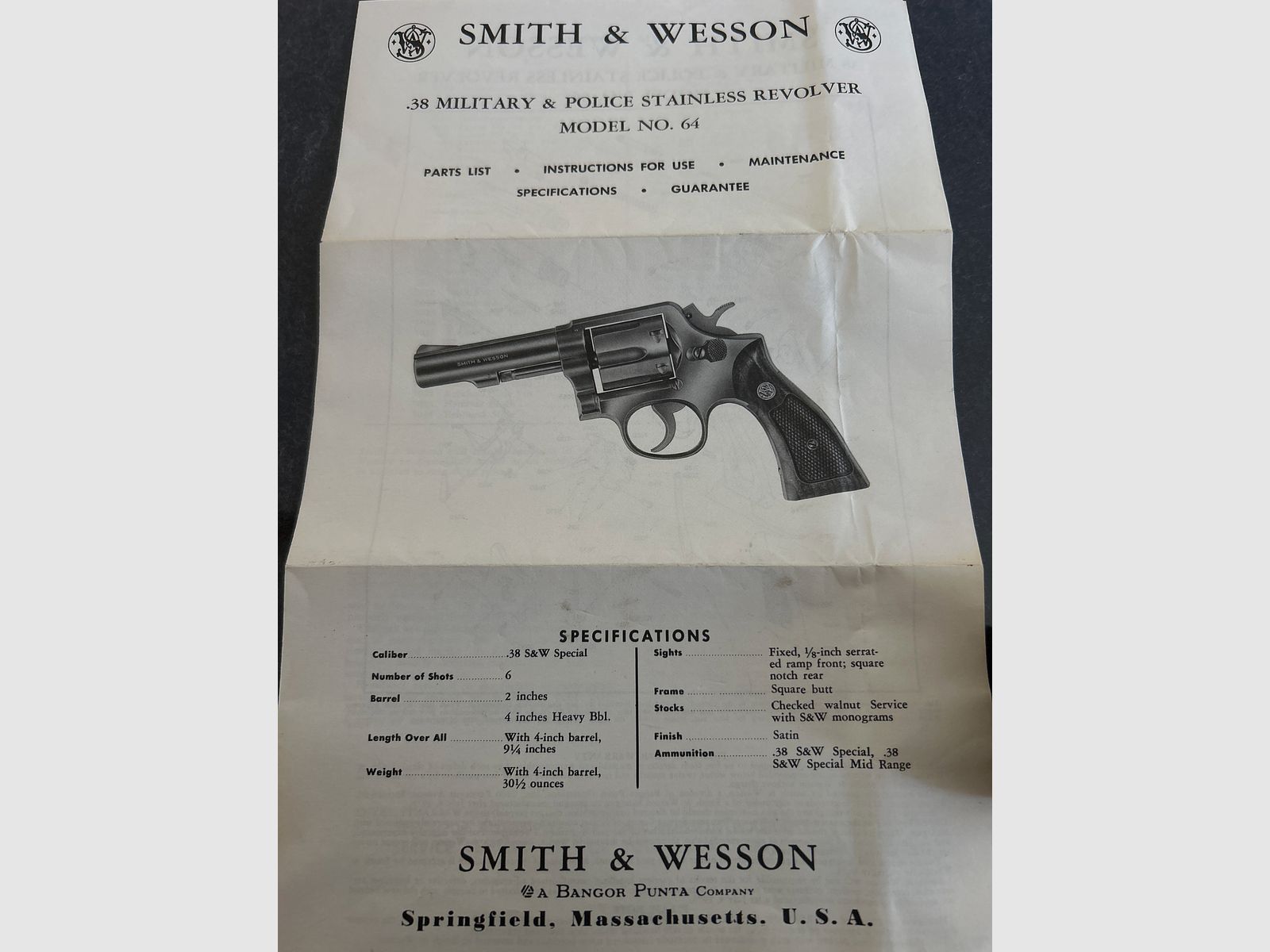 Smith & Wesson Model No.64 