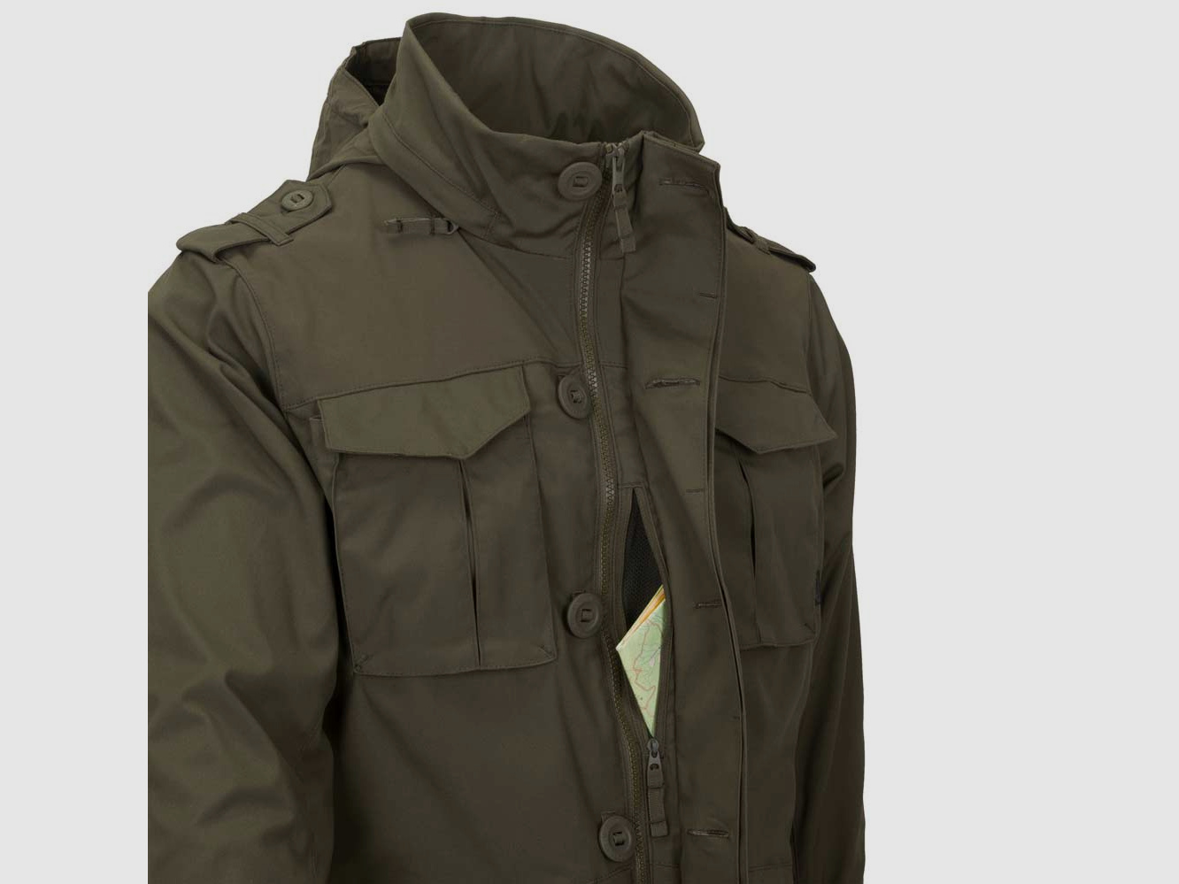 HELIKON-TEX M65 COVERT JACKE ASH GREY