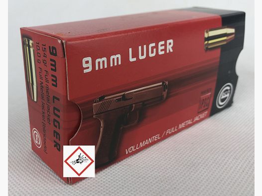 Geco Pistoolpatroon 9 mm Luger VM 154grs