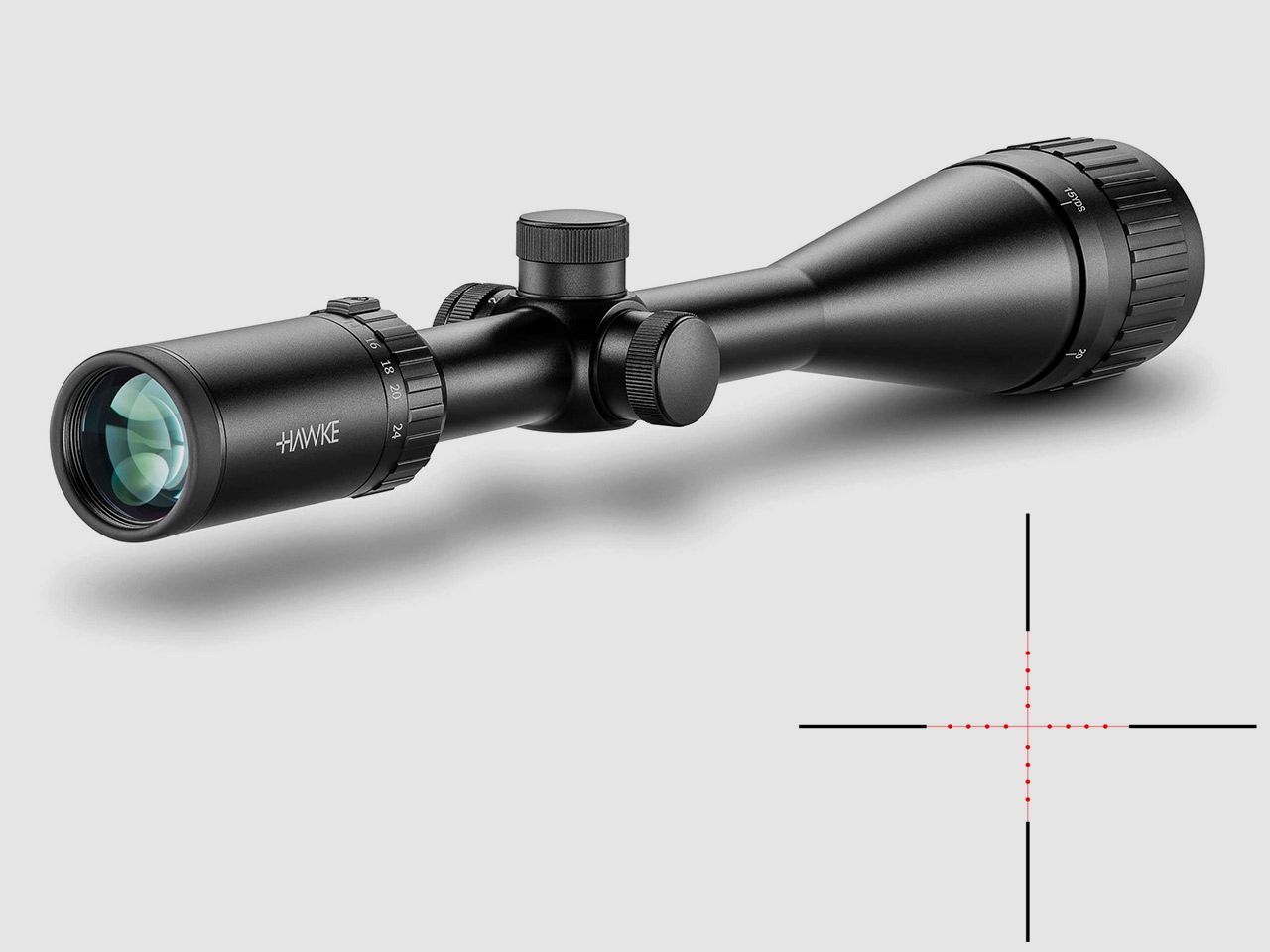 Zielfernrohr Hawke Vantage IR 6-24x50 AO Absehen Mil Dot beleuchtet