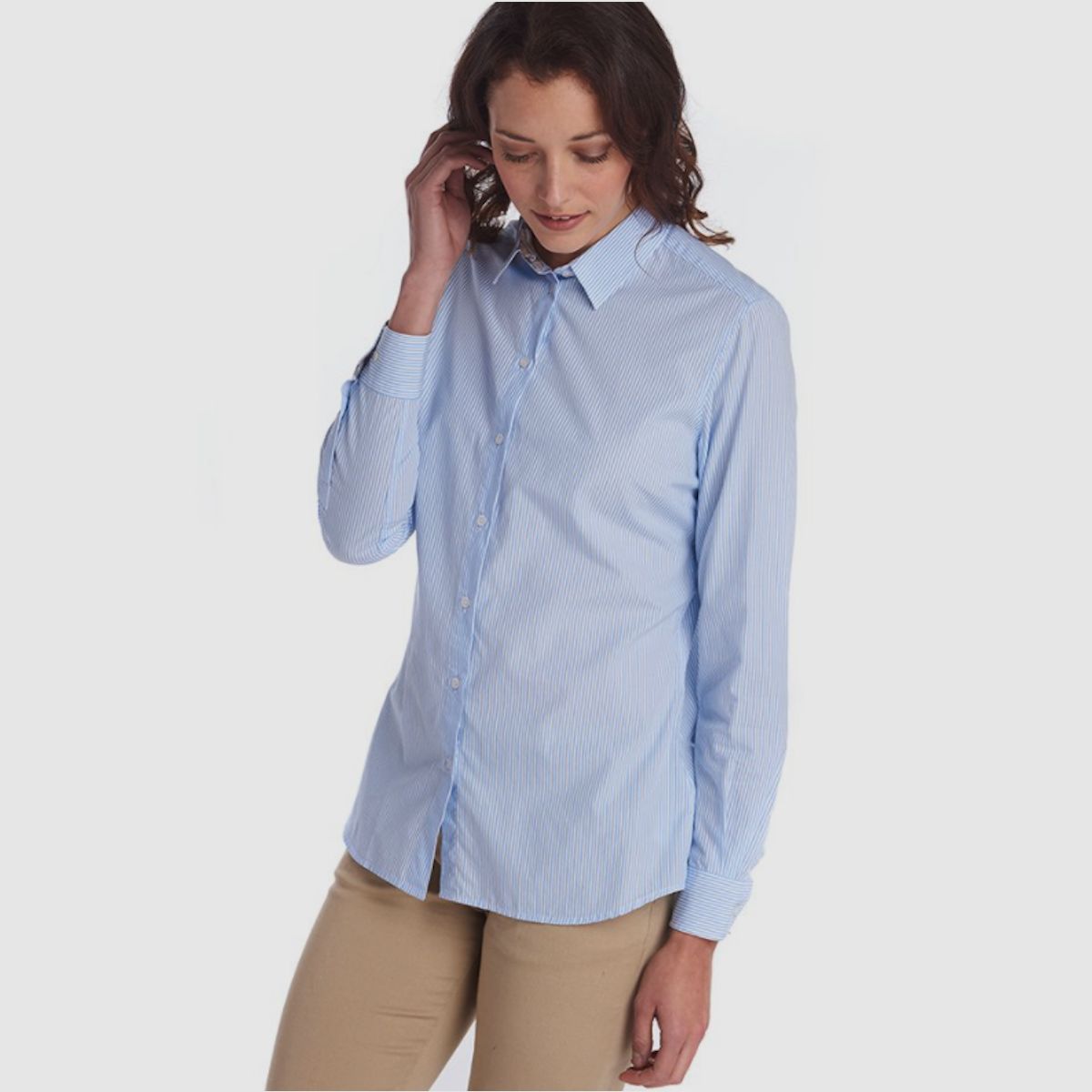 BARBOUR Dorset Shirt Blue White