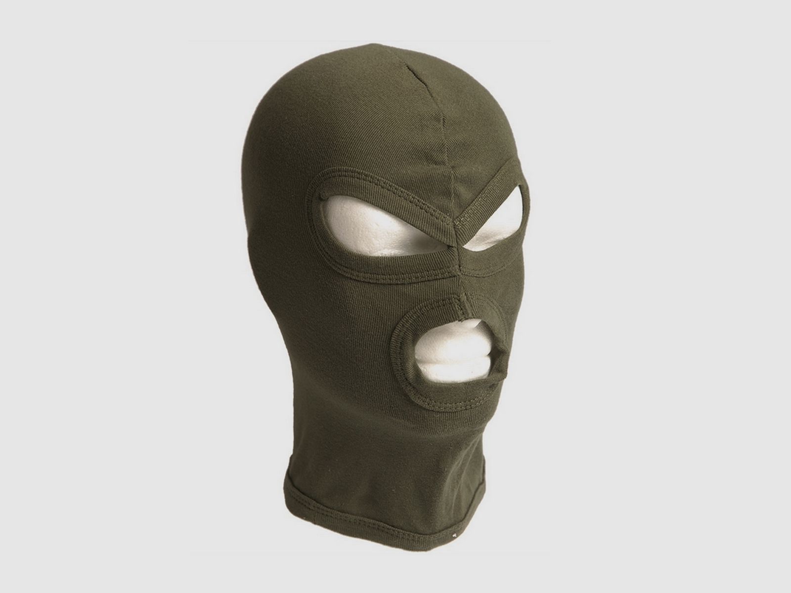 MILTEC Balaclava GREEN 100% COTTON 3 OPENINGS
