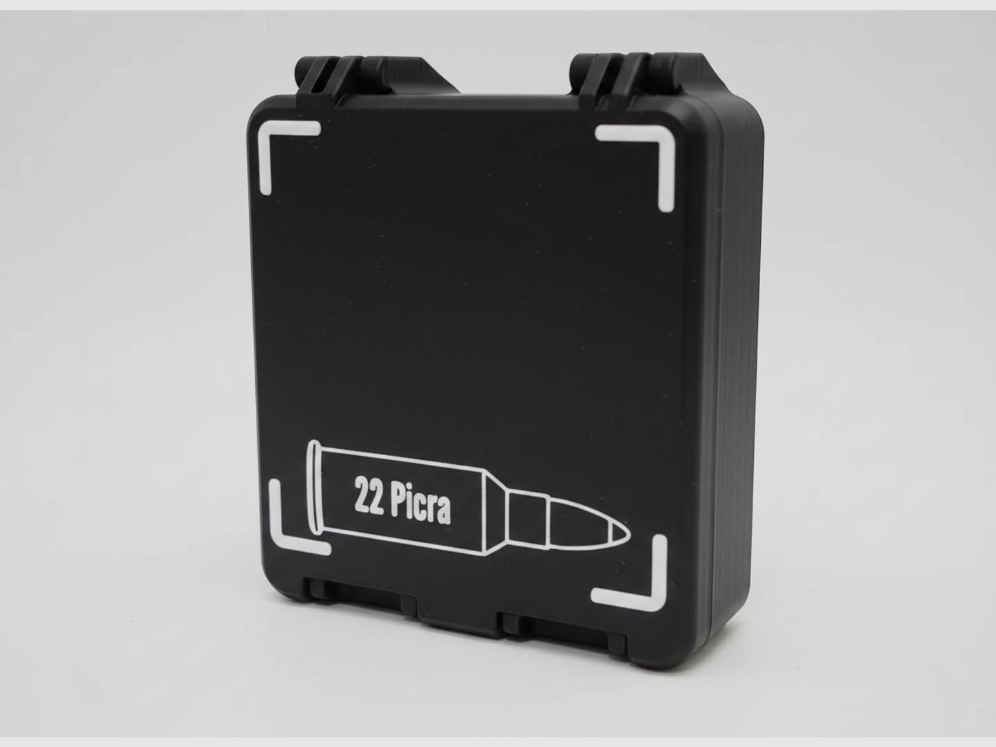 Filamelt Munitionsbox / 22 Picra / 'Klapp- / Rastdeckel' / Patronenbox, Ammo Box