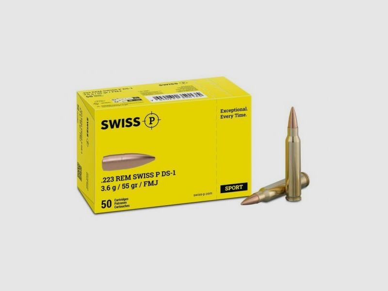 SWISS P .223 Rem. DS-1 3,6g/55gr Target/Match - Munition