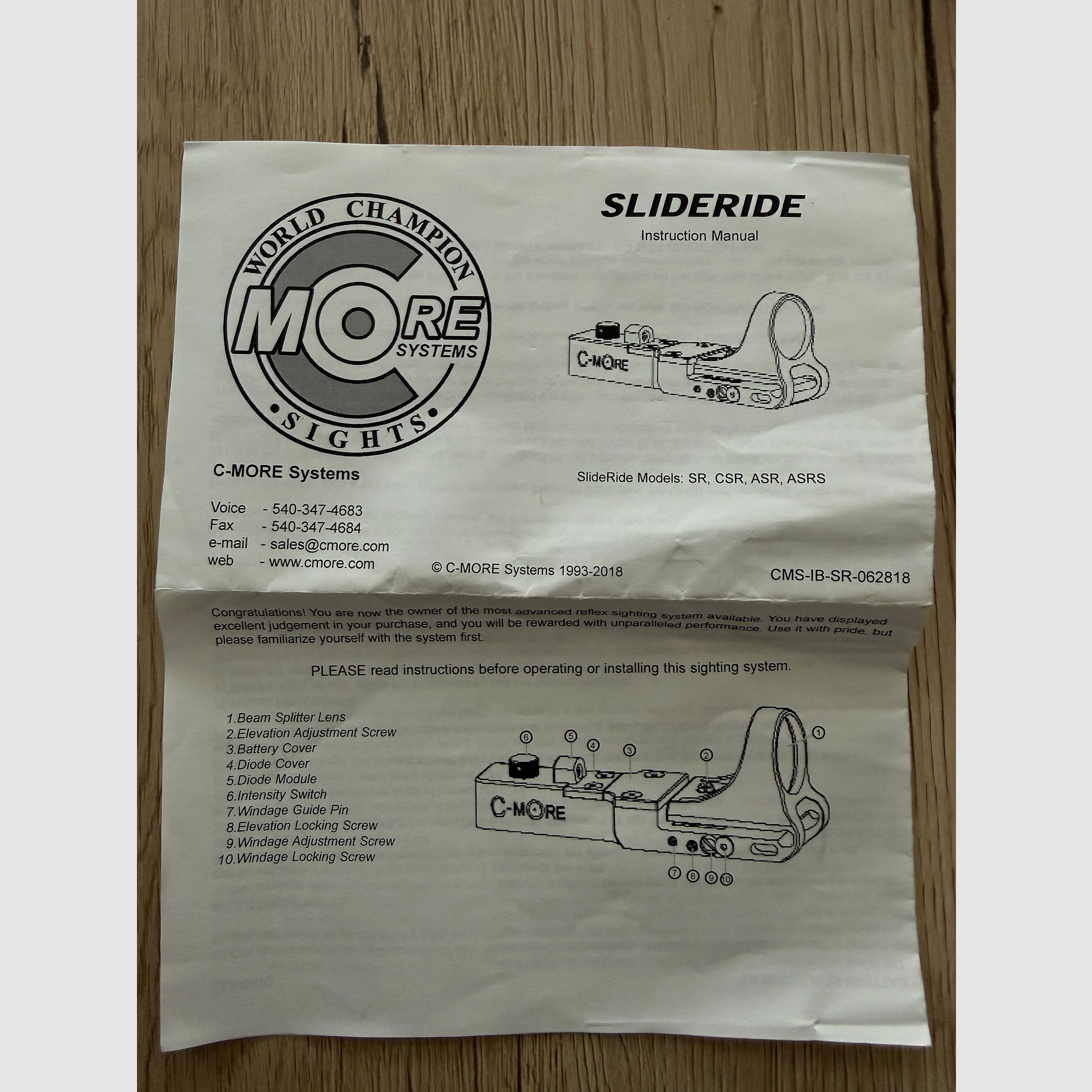 C-More Slideride Red Dot