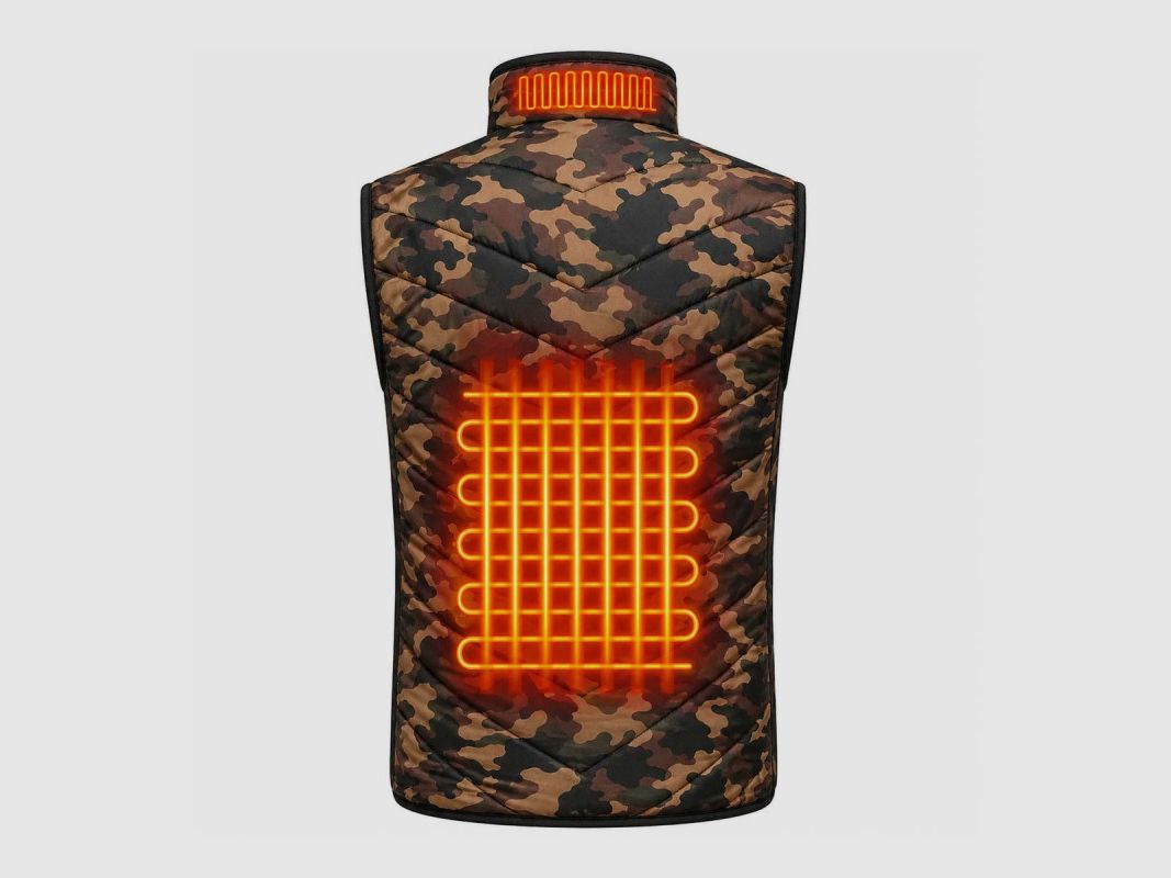 Weste beheizbar camo CE 2XL - Kohlefaser und Polyester, Bild 12 von 12