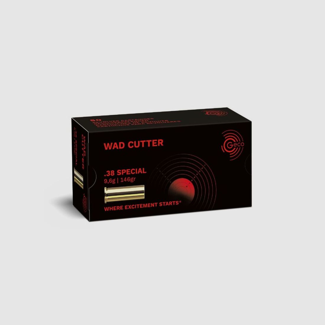 GECO .38 Special Wad Cutter - 50 Patronen