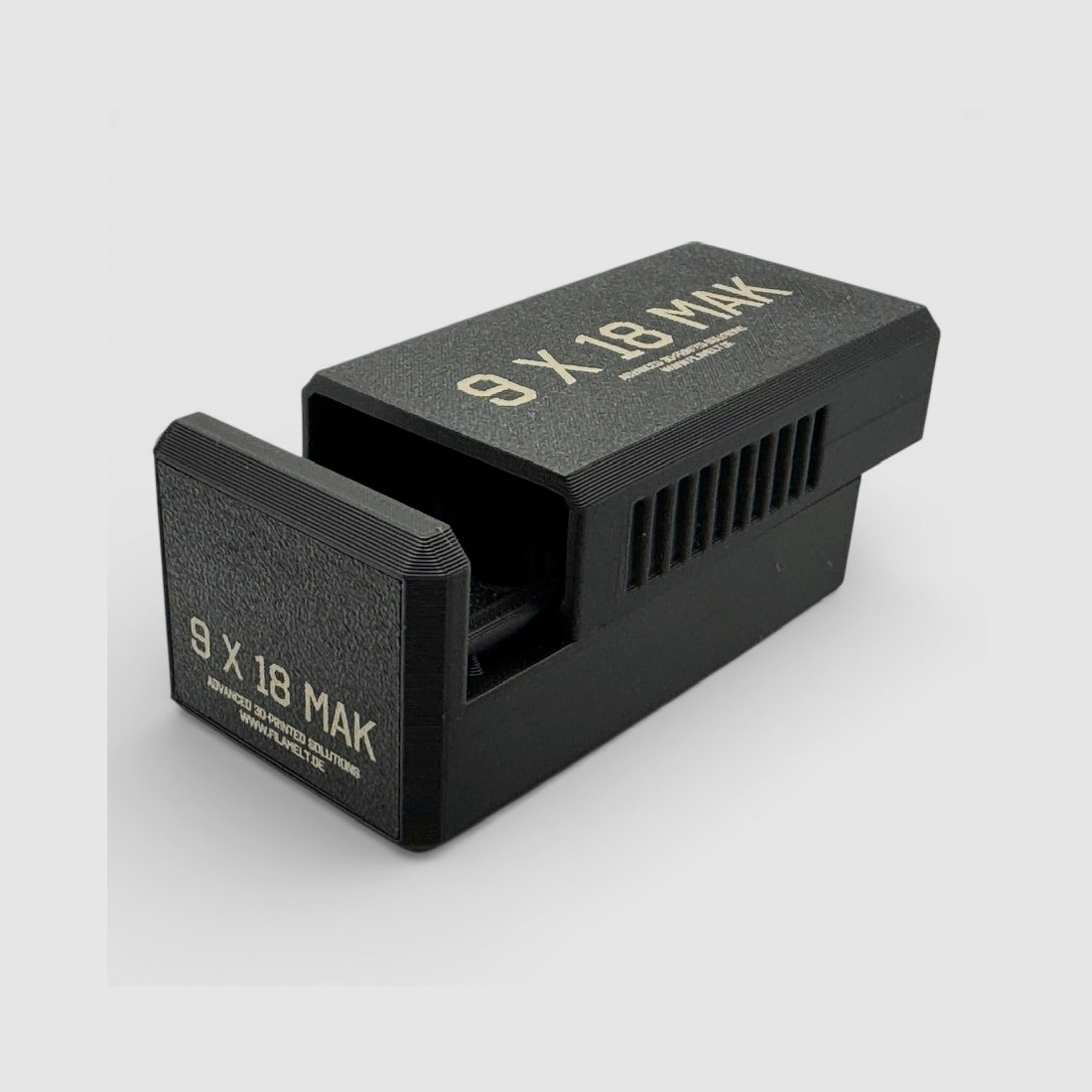 Filamelt Munitionsbox / 9mm Mak (9x18) / ‘Schiebedeckel’ / Patronenbox, Ammo Box