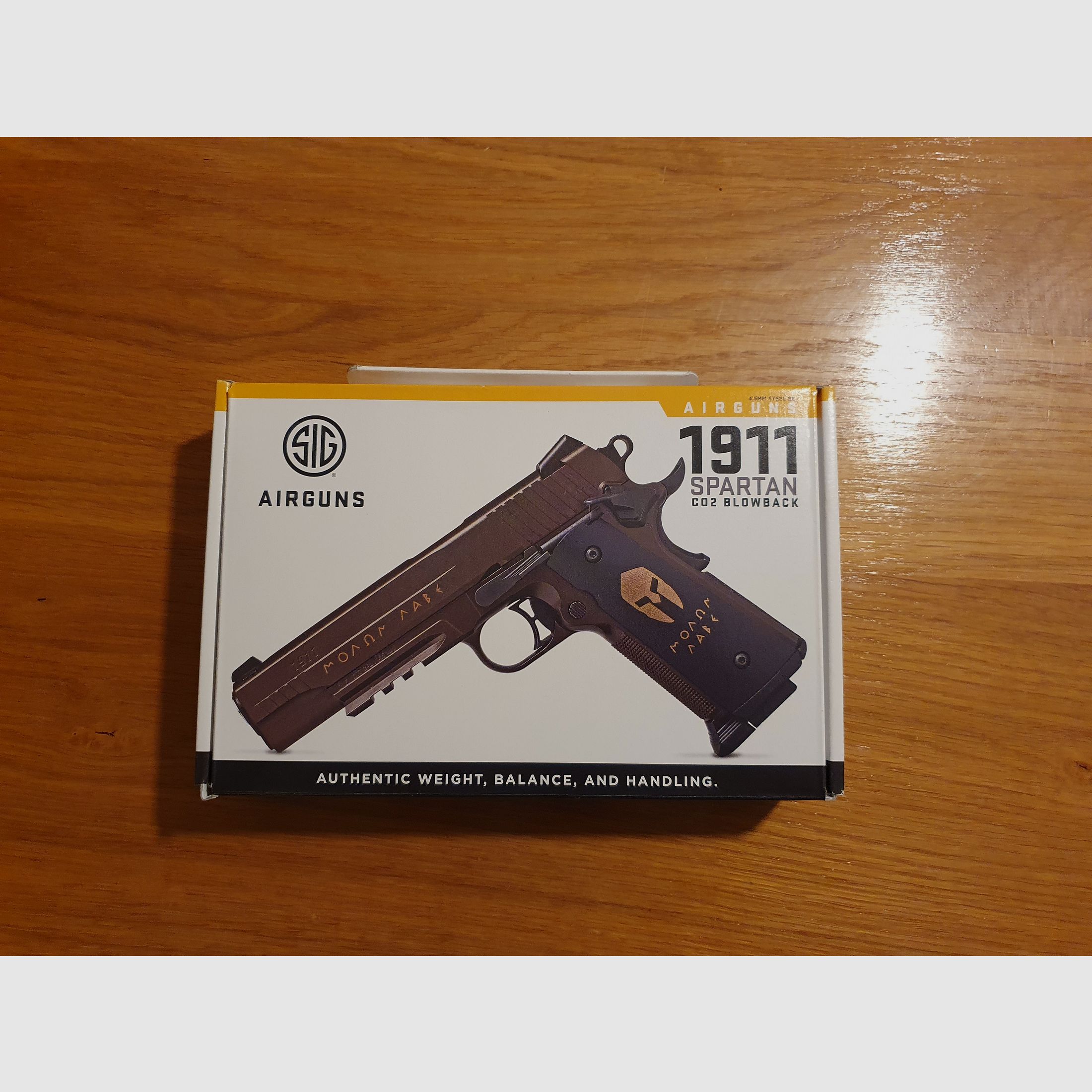 Sig Sauer 1911 Spartan Co2-Version 4,5 mm Stahl-BB, wie neu mit OVP