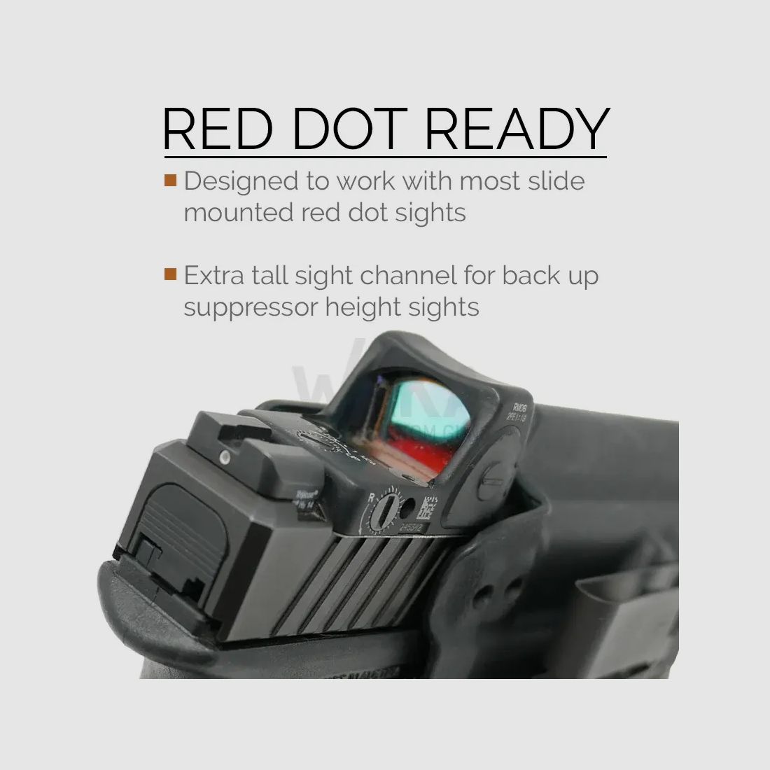 Tenicor CERTUM3 Holster voor Glock 19/45/26 MOS, RH,