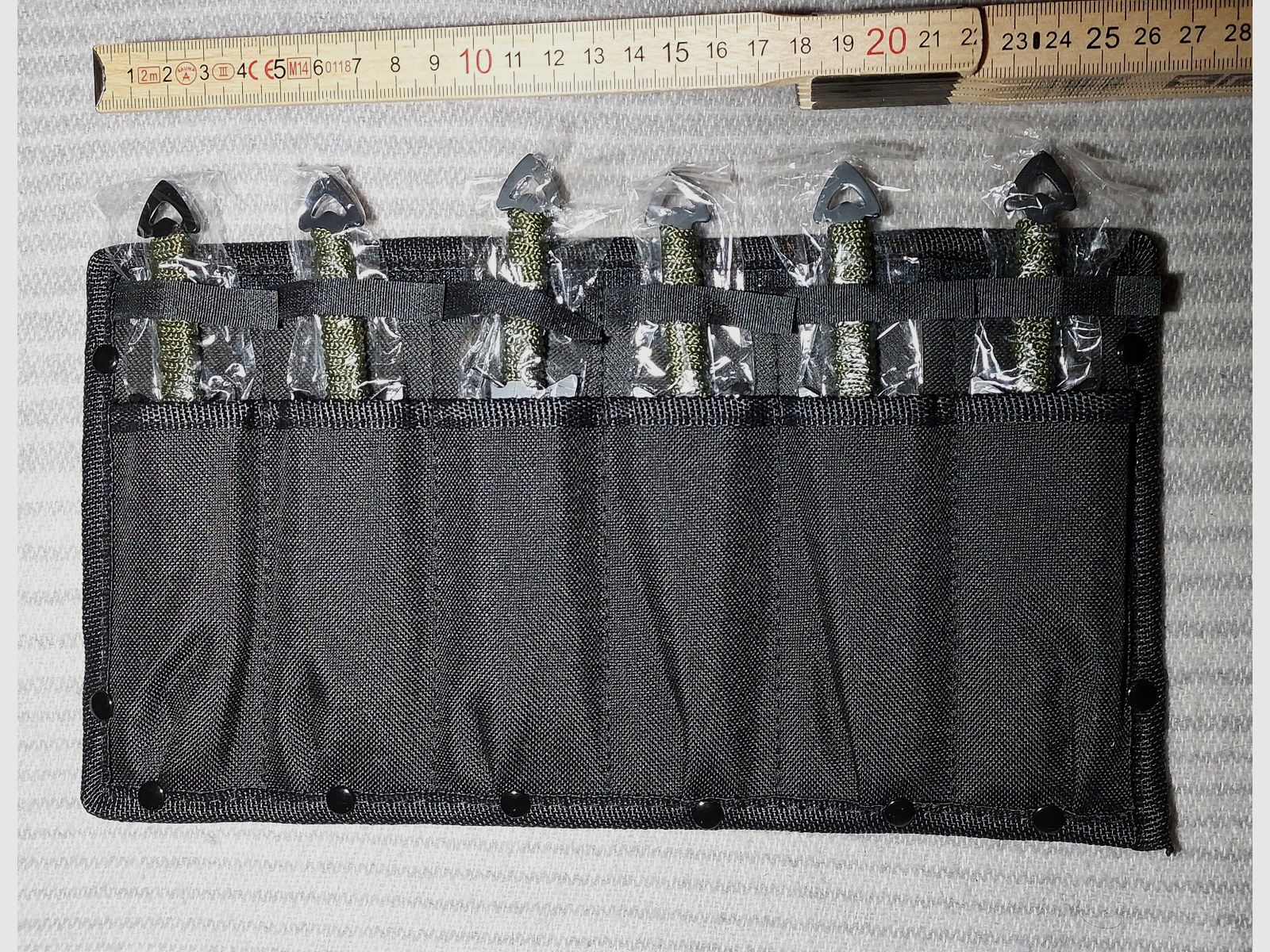 6er Set Wurfmesser – ca. 16,5 cm – mit Spezial-Nylonscheide & Befestigung